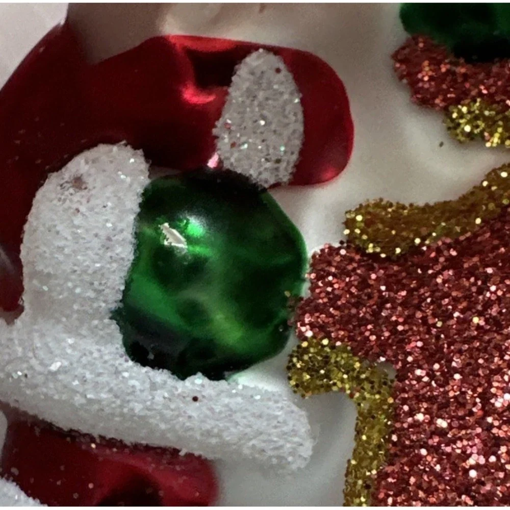 Christopher Radko Hand Blown Glass 2012 Santa Snowman Christmas Ornament